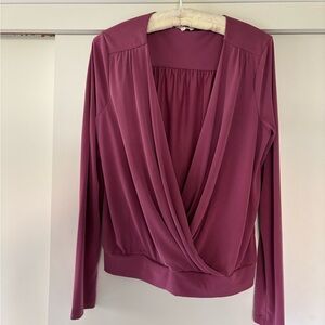 Elegant Women's Pink Drape Top